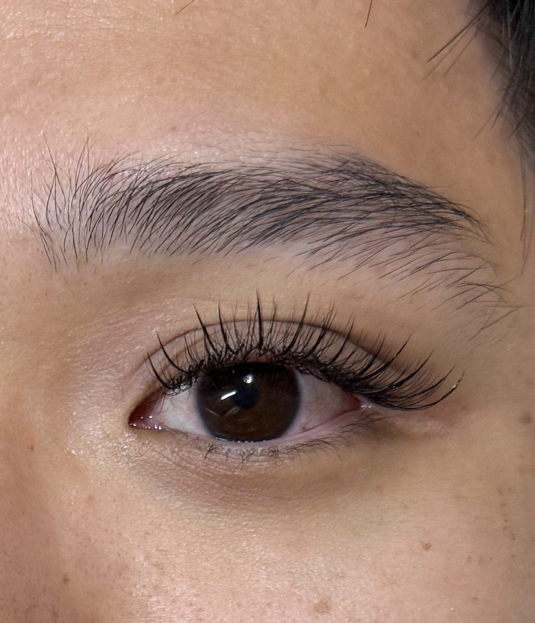 Wispy eyelash extensions by Tai Tai Lashes